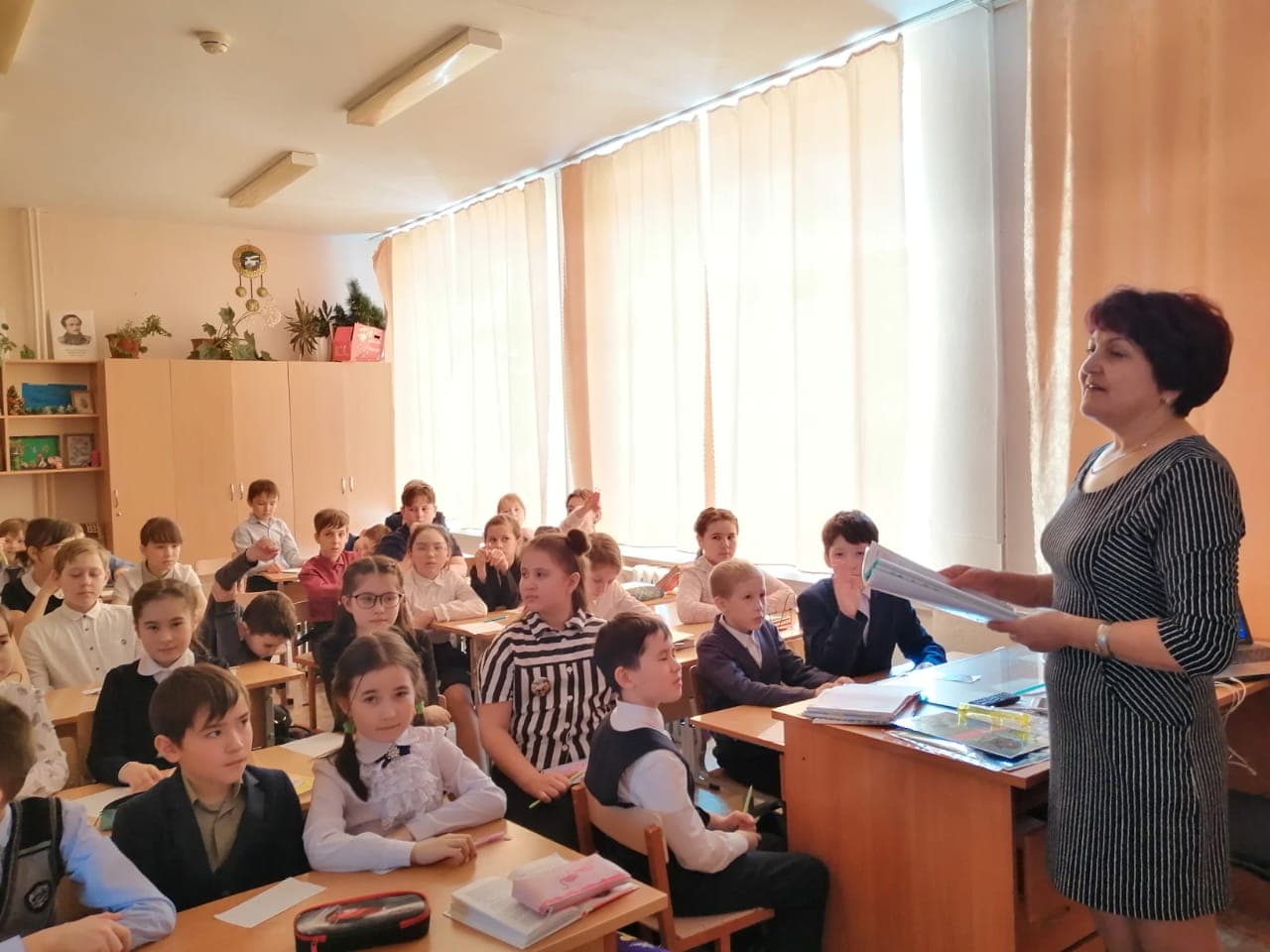 Занятия о вреде курения в средней школе № 5 города Учалы