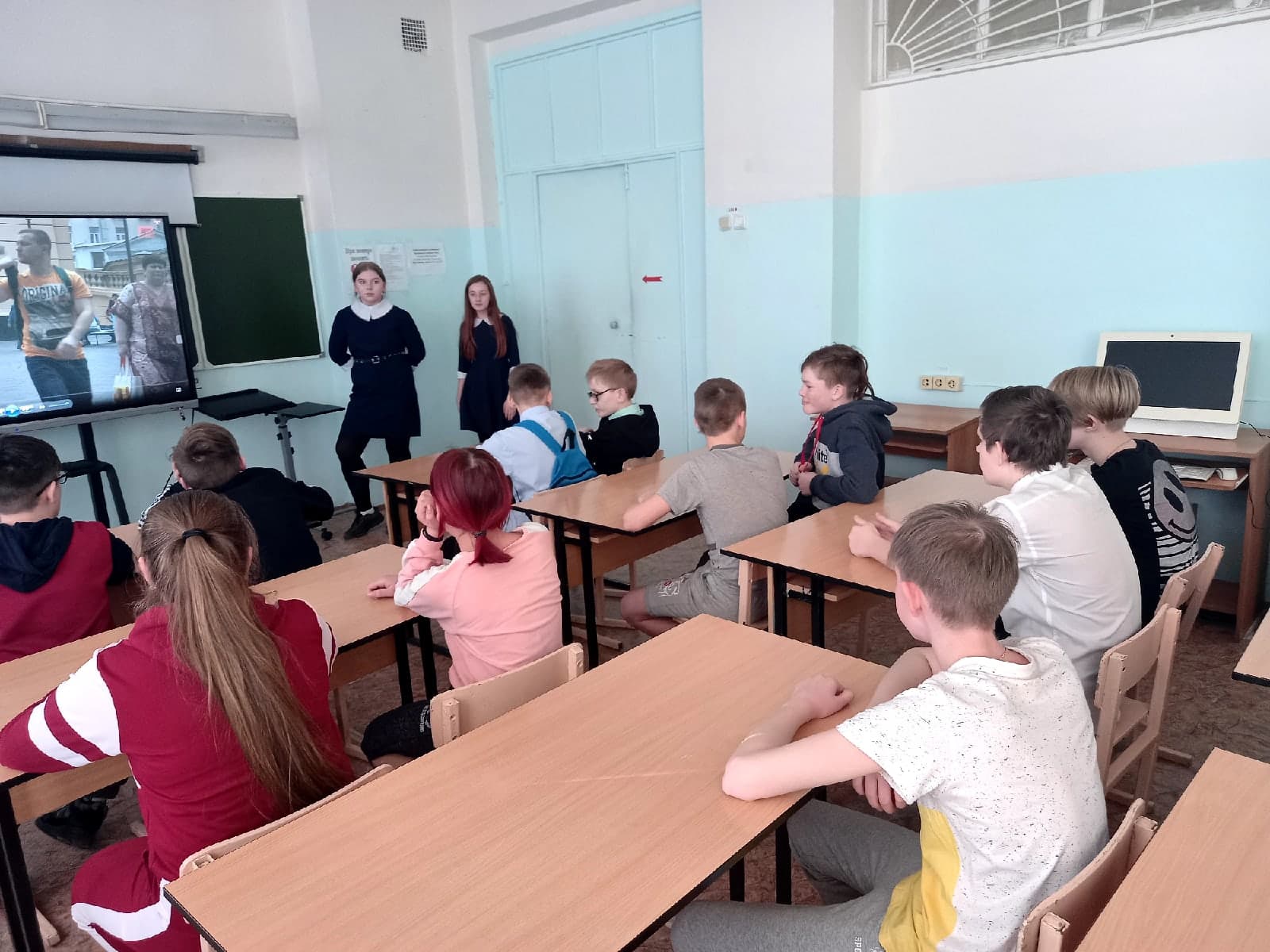Волонтеры отряда «Румяные щечки» школы №23 г.Сарапул провели занятие для 7Б класса