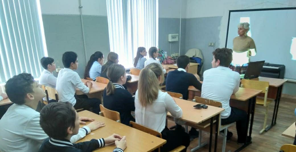 Встреча с ребятами седьмых классов школы №77 пос.Лоо