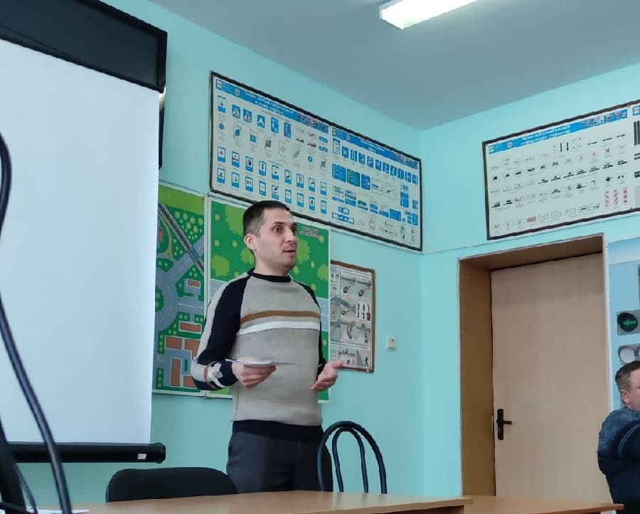 Профилактическое занятие в автошколе станицы Северской