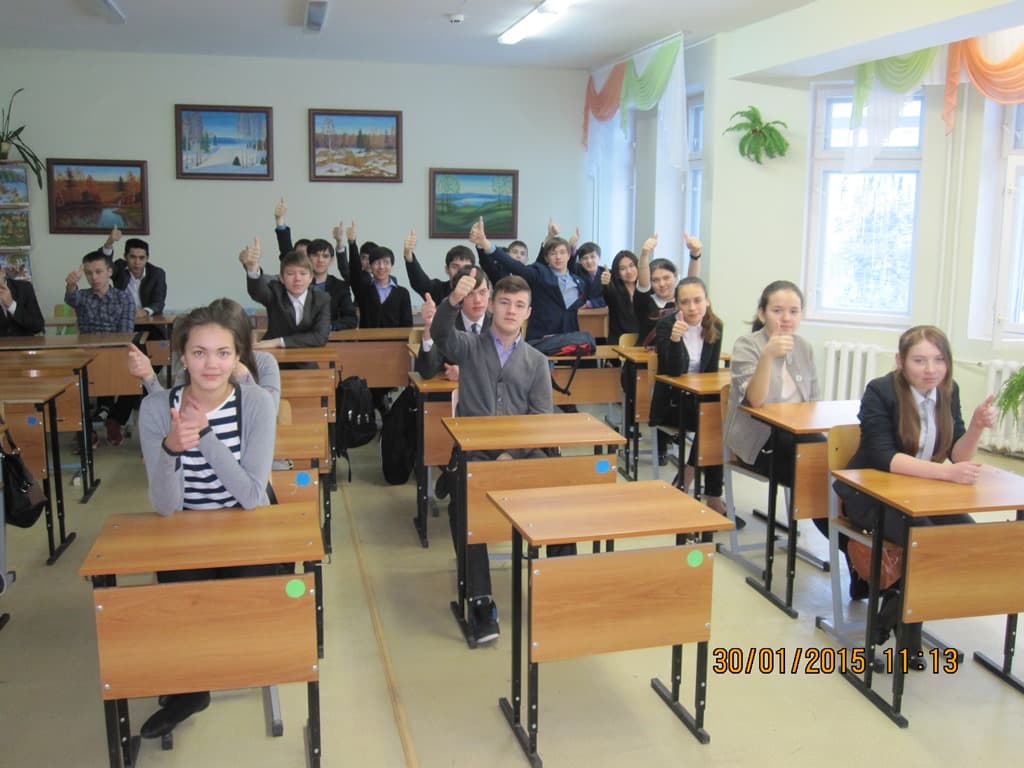 30.01.15 Общее дело в «Башкирской гимназии» города Агидель республики Башкортостан