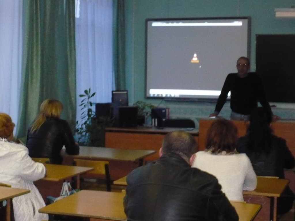 23.03.15 Общее дело на родительском собрании в школе №14 города Волжский Волгоградской области