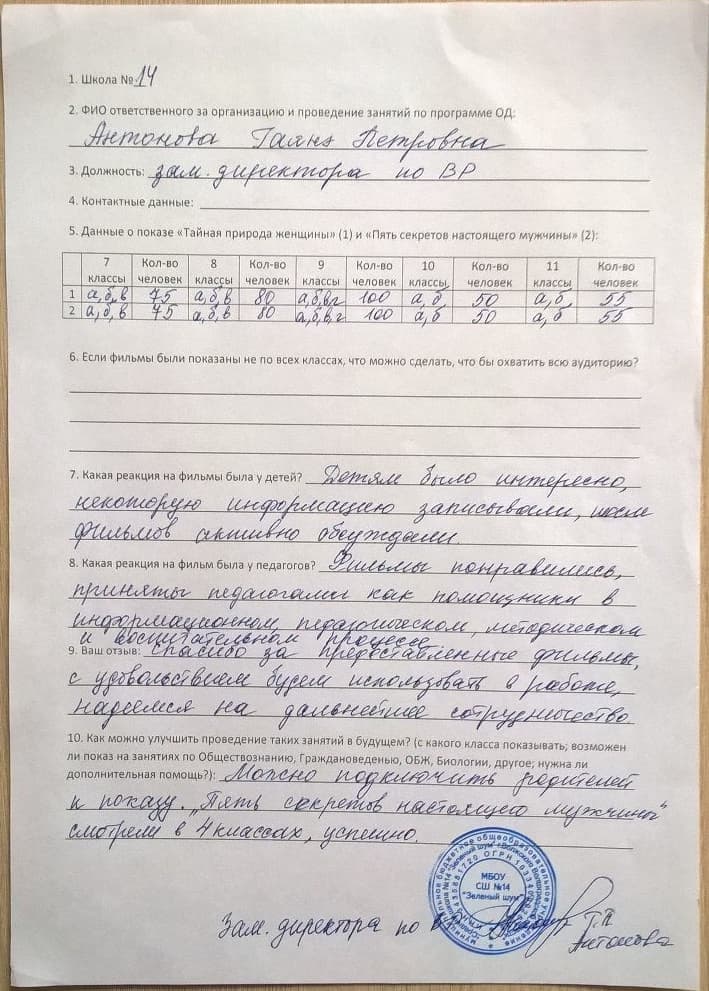 27.02.16 Реализация программы «Здоровая Россия — Общее дело» в школах города Волжский Волгоградской области