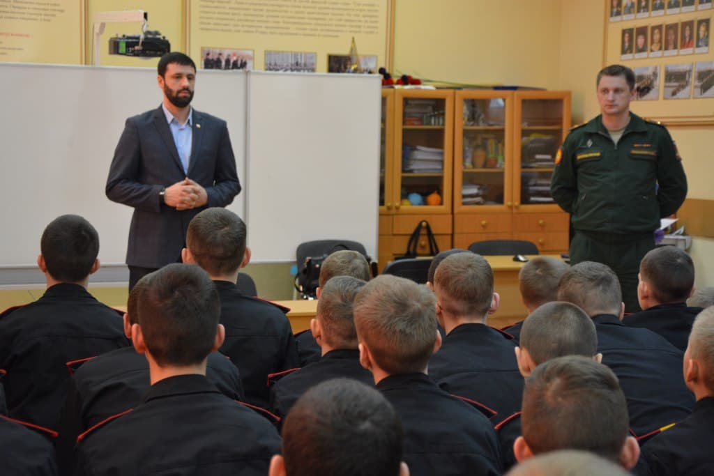 Лекторы СРОО «Общее дело» в Екатеринбургском Суворовском военном училище