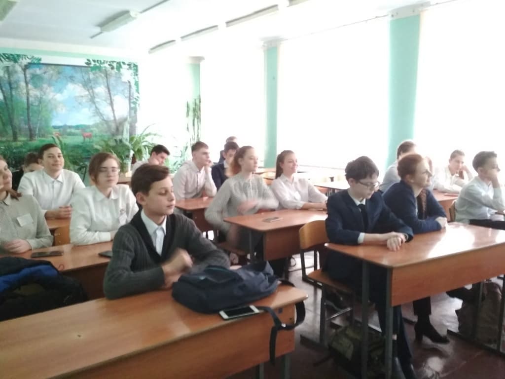 Встреча с ребятами 8а класса средней школы №18 г.Кинешма