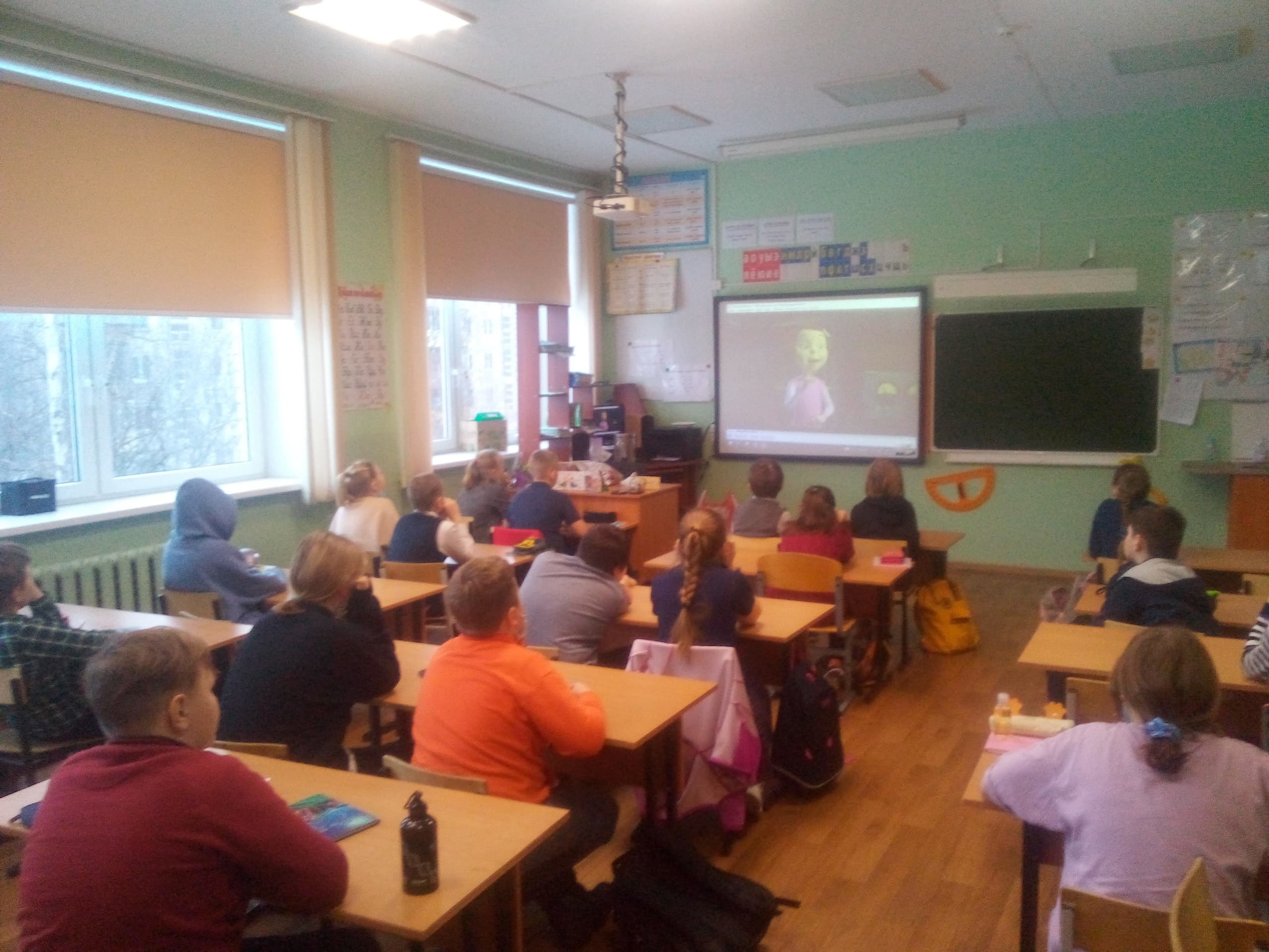 Продолжение занятий в петрозаводской школе №3 — уроки с учениками четвертых классов